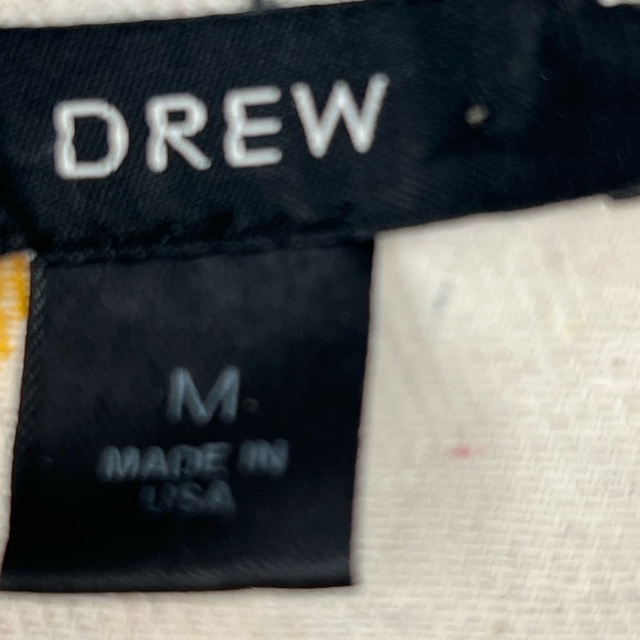 Anthropology Drew Striped Cream and yellow cropped short Jumpsuit made USA - Picture 3 of 6